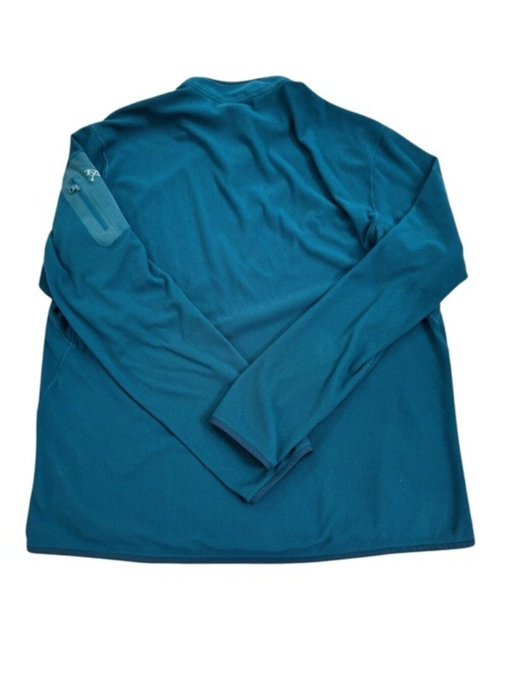 Arc'teryx Delta LT Zip Neck Waffle Fleece Turquoise Blue Size XL - Picture 7 of 15